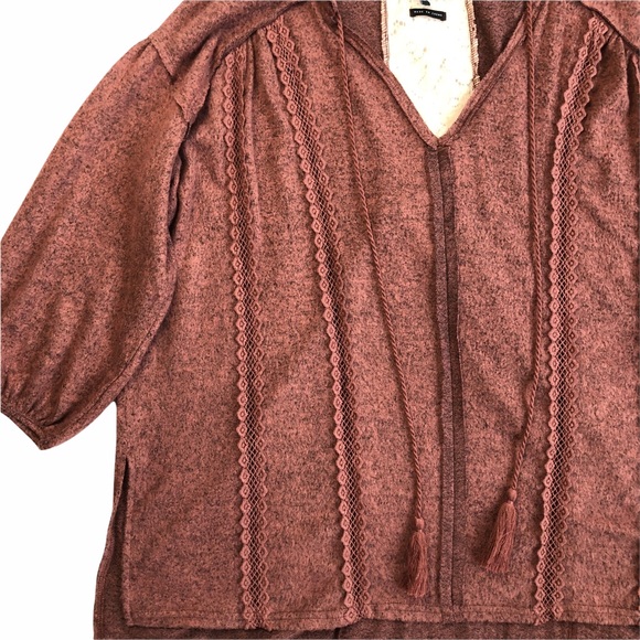 Miss Me Oversized Fleece Top SMALL - Picture 5 of 16